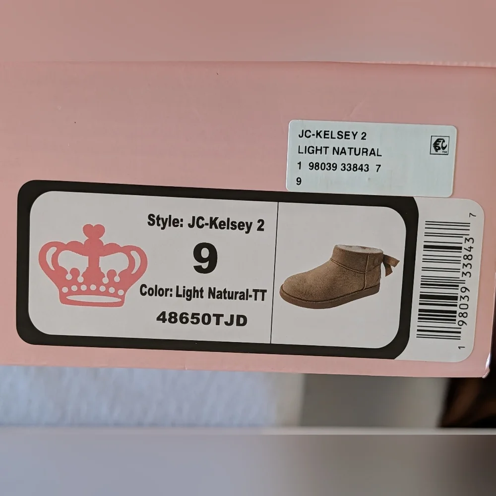 Juicy Couture JC-Kelsey 2 Ankle Boots Light Natural Faux Fur NIB Size 9 Casual - Picture 4 of 5